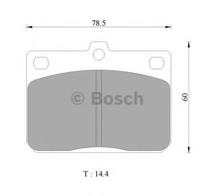 BOSCH 0 986 505 303 Brake Pad Set, disc brake